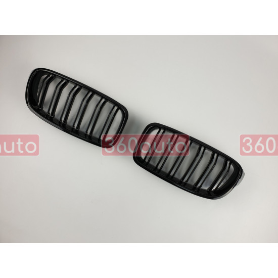 Решетка радиатора на BMW 3 F30, F31 2012-2019 черный глянец BMW-F30151