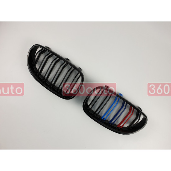 Решетка радиатора на BMW 5 E60, E61 2003-2010 черный глянец М стиль BMW-E60063