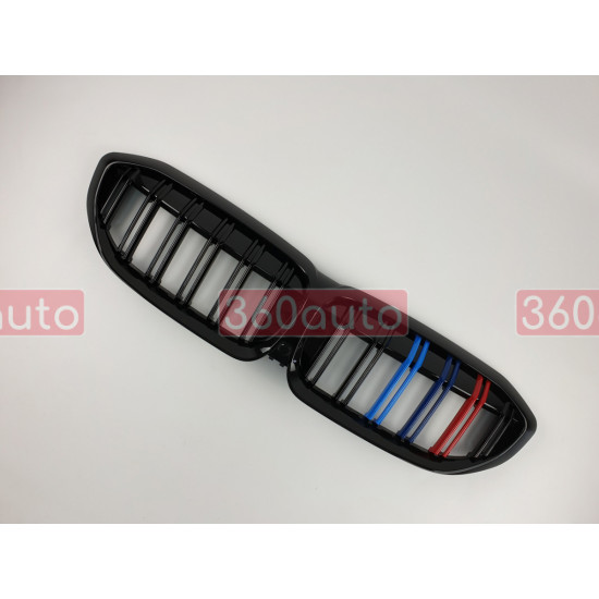 Решетка радиатора на BMW 3 G20, G21 2019- черный глянец М стиль BMW-G20193