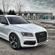 Решітка радіатора на Audi Q5 2012-2016 чорна стиль RS Q5-RS133