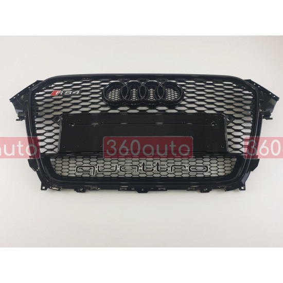 Решітка радіатора на Audi A4 B8 2011-2015 чорна стиль RS A4-RS132