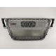 Решетка радиатора на Audi A5 2009-2011 серая стиль RS A5-RS102