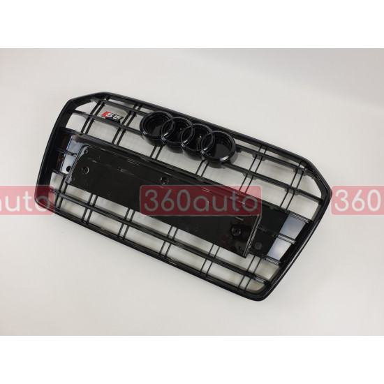Решітка радіатора на Audi A6 C7 2014-2018 чорна стиль S-Line A6-S1731