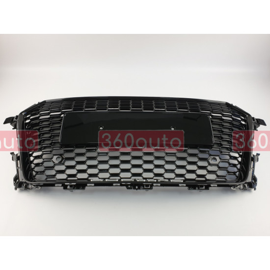 Решетка радиатора на Audi TT 2014-2018 черная стиль RS TT-RS161
