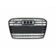 Решетка радиатора на Audi A5 2011-2016 черная стиль S-Line A5-S133