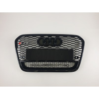 Решетка радиатора на Audi A6 C7 2011-2014 стиль RS6 Black quattro