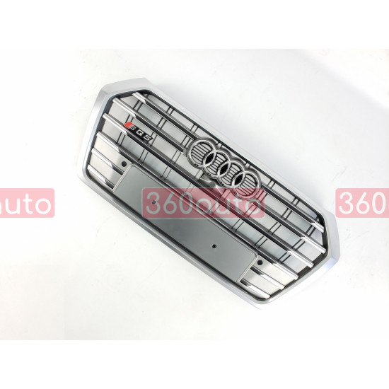 Решетка радиатора на Audi Q5 2016-2019 серая стиль S-Line Q5-S174