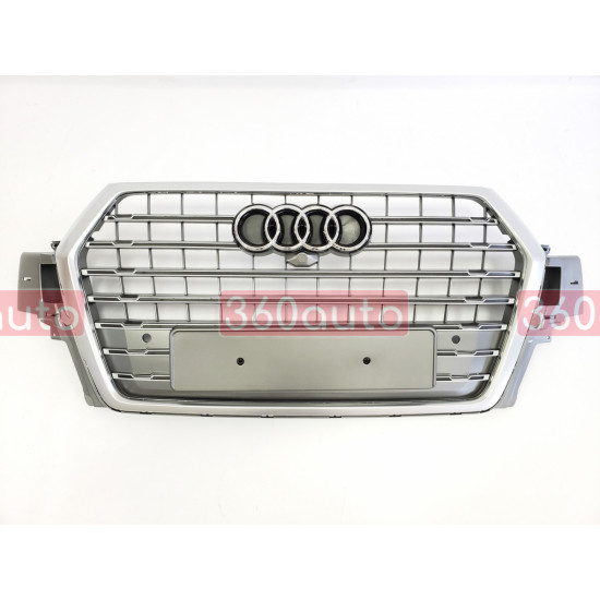 Решетка радиатора на Audi Q7 2015- серая стиль S-Line Q7-S154