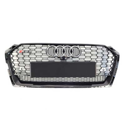 Решітка радіатора на Audi A5 2016- під камеру чорна стиль RS A5-RS182