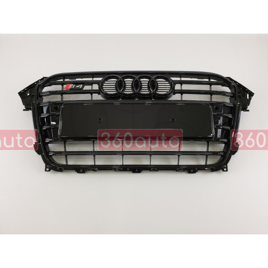 Решітка радіатора на Audi A4 B8 2011-2015 чорна стиль S-Line A4-S132