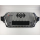 Решетка радиатора на Audi Q7 2015- черная с хромом стиль RS Q7-RS153