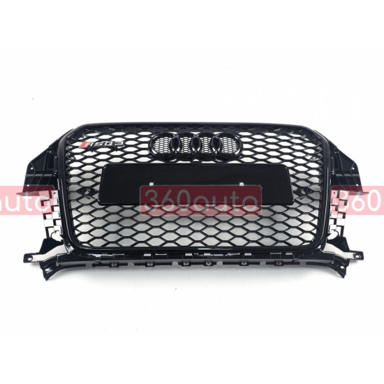 Решетка радиатора на Audi Q3 2011-2014 черная стиль RS Q3-RS132