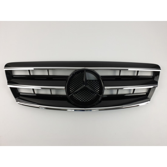 Решітка радіатора на Mercedes S-class W220 2002-2005 CL чорна MB-W22014