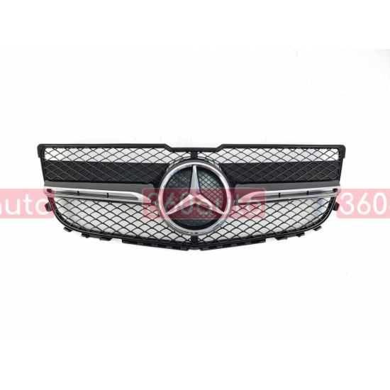 Решетка радиатора на Mercedes GLK-class X204 2012-2015 AMG черная MB-X204145
