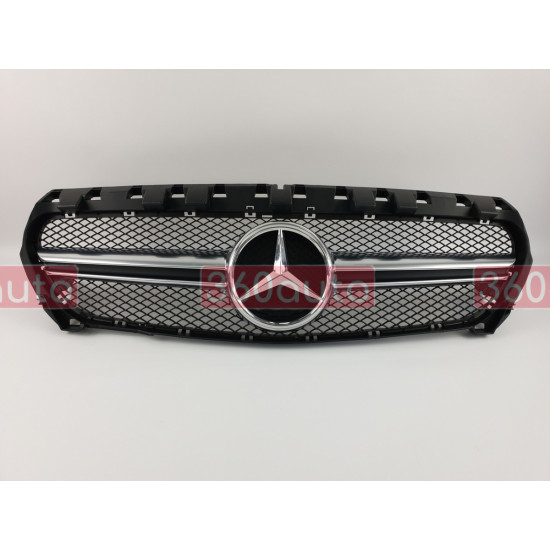 Решітка радіатора на Mercedes CLA-class W117 2013-2017 AMG сіра MB-W117152