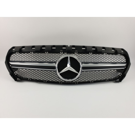 Решітка радіатора на Mercedes CLA-class W117 2013-2017 AMG сіра MB-W117152