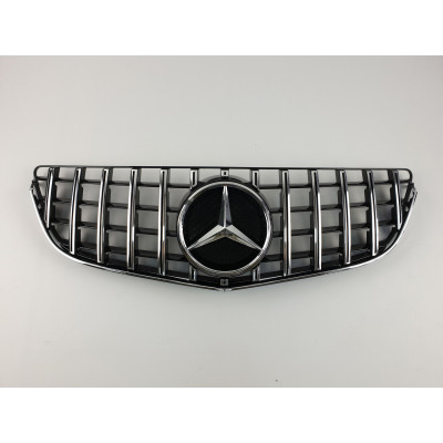 Решетка радиатора на Mercedes E-class W207 2013-2016 Coupe GT черная с хромом MB-W207141