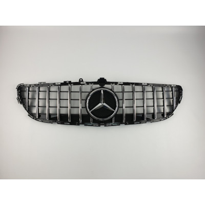 Решетка радиатора на Mercedes CLS-class W218 2014-2018 GT черная с хромом MB-W218182