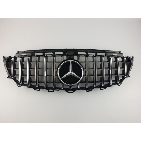 Решетка радиатора на Mercedes E-class W213 2016-2019 GT черная с хромом MB-W213175