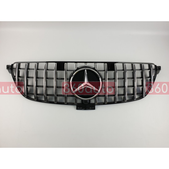 Решетка радиатора на Mercedes GLE-class C292 2015-2019 Coupe GT черная с хромом MB-C292161