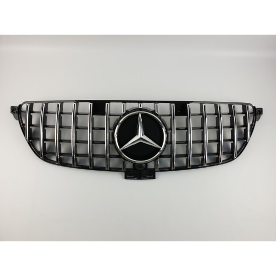 Решітка радіатора на Mercedes GLE-class C292 2015-2019 Coupe GT чорна з хромом MB-C292161