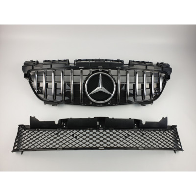 Решетка радиатора на Mercedes SLK-class R172 2011-2015 GT черная с хромом MB-R172121