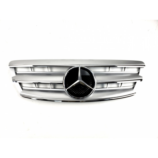 Решетка радиатора на Mercedes S-class W220 2002-2005 CL серая Restal MB-W22015