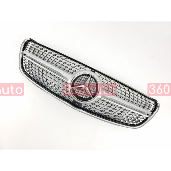 Решетка радиатора на Mercedes Vito W447 2014-2019 Diamond серая MB-W447156