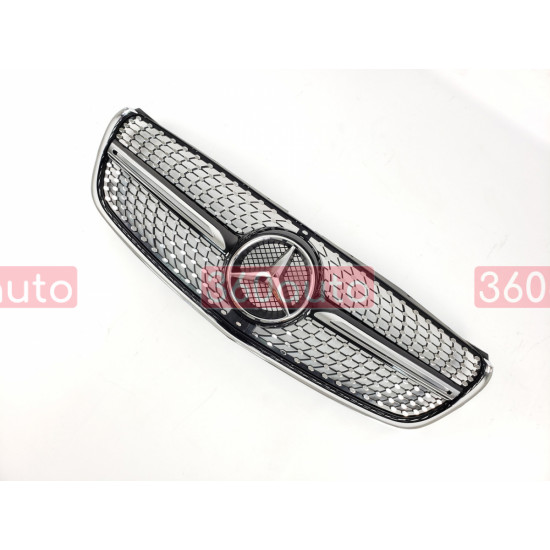 Решетка радиатора на Mercedes Vito W447 2014-2019 Diamond черная MB-W447155