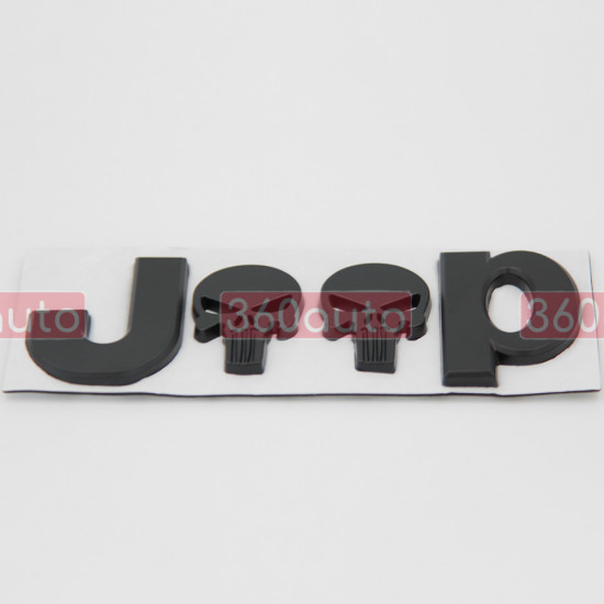 Автологотип шильдик емблема напис Jeep Punisher череп чорний метал 135х45 мм
