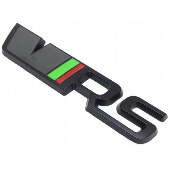 Автологотип шильдик емблема напис Skoda Octavia VRS RS 5E3853687SXPC на багажник чорна Emblems170759