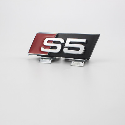 Автологотип шильдик эмблема надпись Audi S5 в решетку радиатора хром Emblems 170765