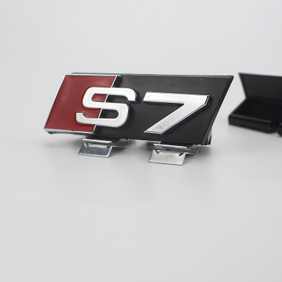 Автологотип шильдик эмблема надпись Audi S7 в решетку радиатора хром Emblems 170767