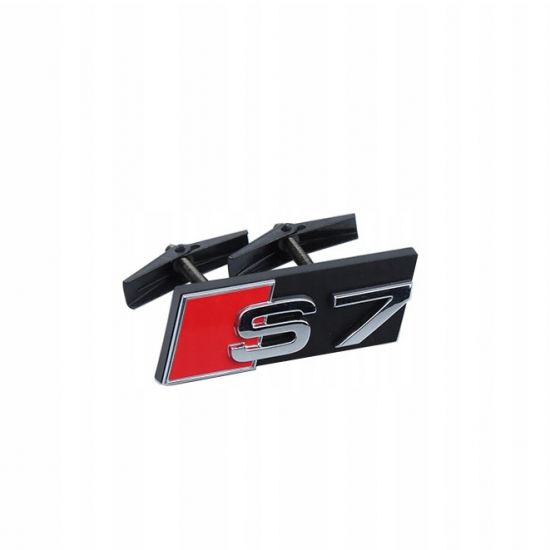 Автологотип шильдик эмблема надпись Audi S7 в решетку радиатора хром Emblems 170767