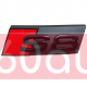 Автологотип шильдик эмблема надпись Audi S8 в решетку радиатора черная