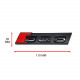 Автологотип шильдик эмблема надпись Audi SQ3 в решетку радиатора черная