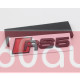 Автологотип шильдик эмблема надпись Audi RS5 red black на кришку багажника матовая