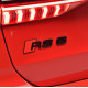 Автологотип шильдик емблема напис Audi RS6 Tuning Exclusive Black Edition на кришку багажника