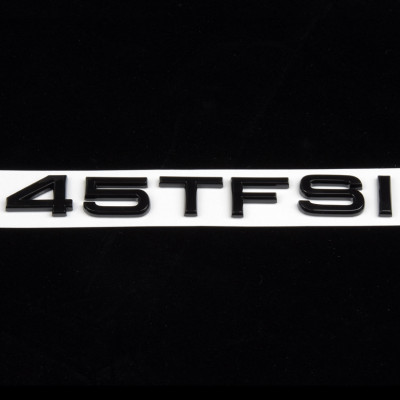 Автологотип шильдик эмблема надпись Audi 45 TFSI black Emblems 170800