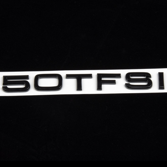 Автологотип шильдик емблема напис Audi 50 TFSI black Emblems170801