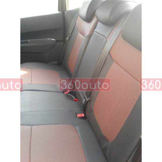 Оригінальні чохли з екошкіри на сидіння Daewoo Nexia 2008- Пошиття під Замовлення
