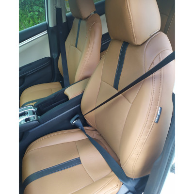 Оригінальні чохли з екошкіри на сидіння Honda Civic 2015-2017 Пошиття під Замовлення