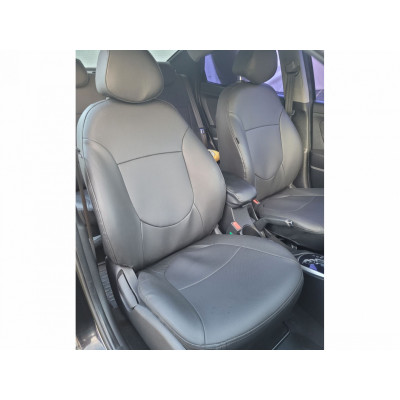 Оригінальні чохли з екошкіри на сидіння Hyundai Accent 2010-2016 Пошиття під Замовлення