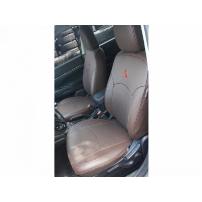 Оригінальні чохли з екошкіри на сидіння Mitsubishi ASX 2010-2016 Пошиття під Замовлення