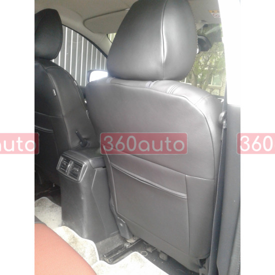 Оригінальні чохли з екошкіри на сидіння Mitsubishi L200 2015- Пошиття під Замовлення