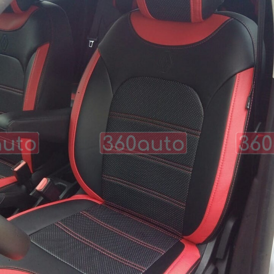 Оригінальні чохли з екошкіри на сидіння Peugeot 308 2017- Пошиття під Замовлення