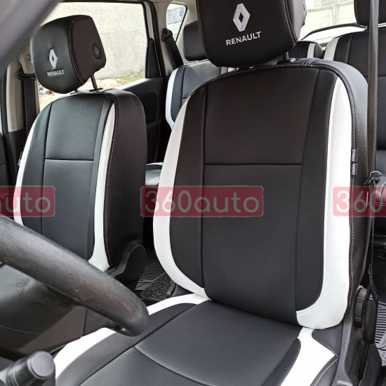 Оригинальные чехлы из экокожи на сидения Renault Kangoo 2013- 100.10.59 Пошив под Заказ