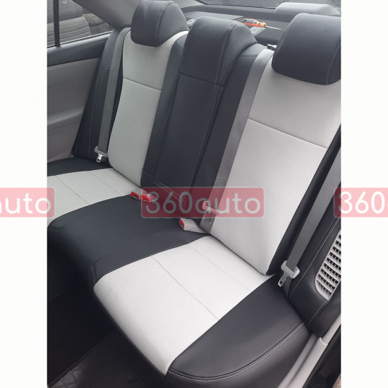 Оригинальные чехлы из экокожи на сидения Toyota Camry XV50 2011-2017 100.02.23 Пошив под Заказ