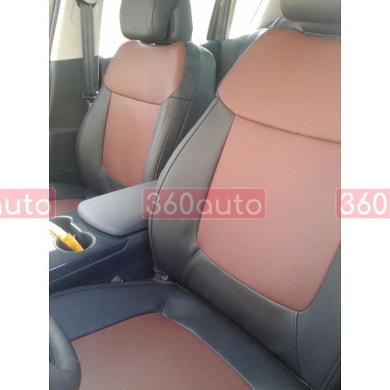 Оригінальні чохли з екошкіри на сидіння Toyota Hilux 2011-2014 Пошиття під Замовлення