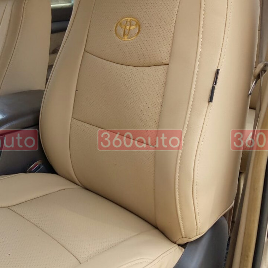 Оригінальні чохли з екошкіри на сидіння Toyota RAV4 2013-2018 Пошиття під Замовлення